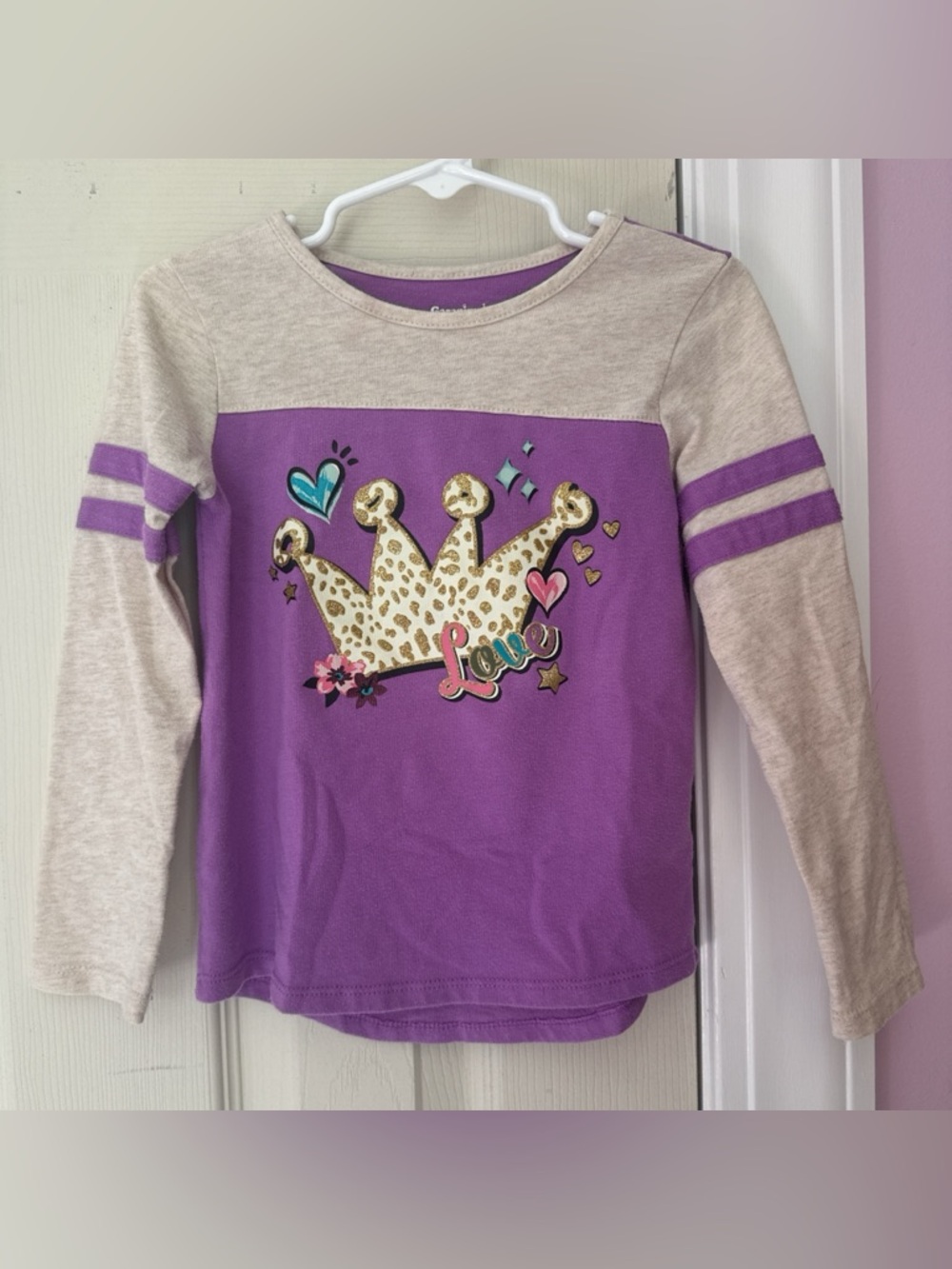 Crown Graphic Long-Sleeve Top